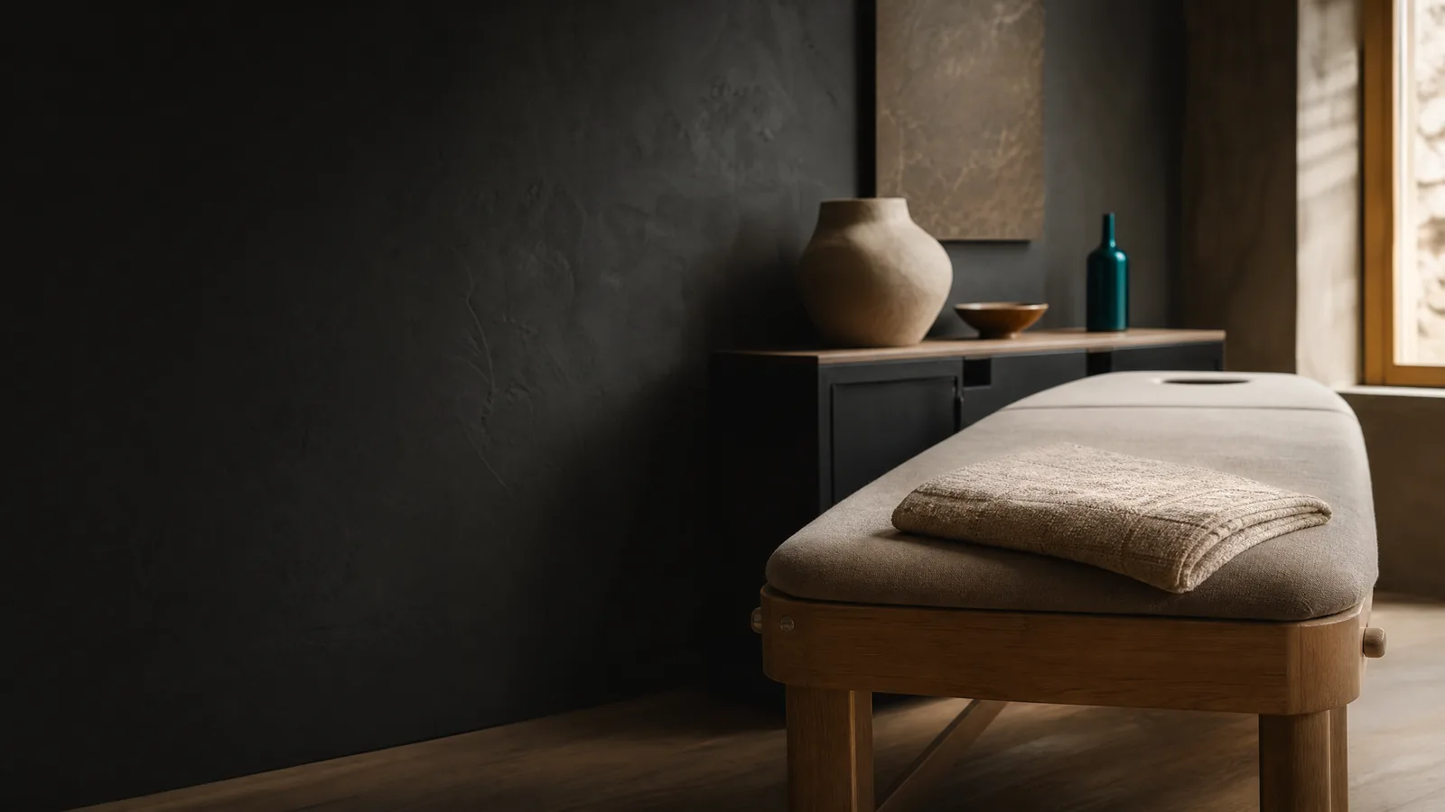 Cabinet d’ostéopathie contemporain aux matières naturelles